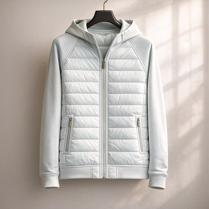 Matteo Quilted Zip Hoodie