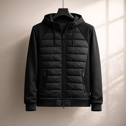 Matteo Quilted Zip Hoodie