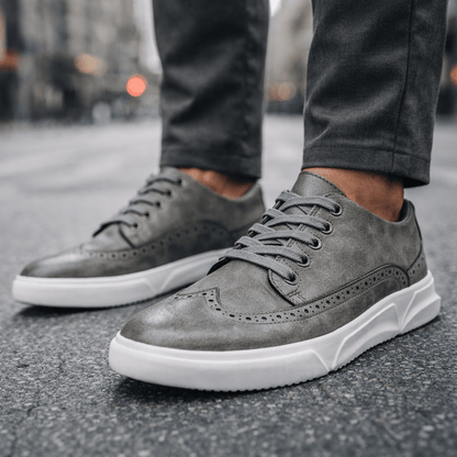 Calver Leather Brogue Trainers