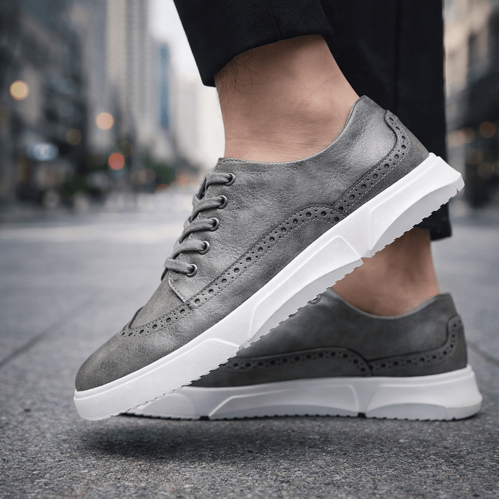 Calver Leather Brogue Trainers