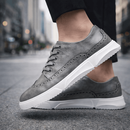 Calver Leather Brogue Trainers