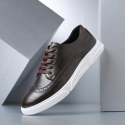Calver Leather Brogue Trainers
