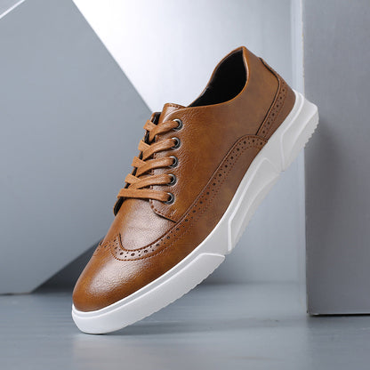 Calver Leather Brogue Trainers