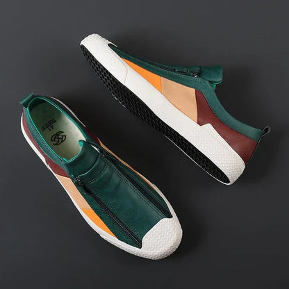 Claude Monet Leather Sneakers