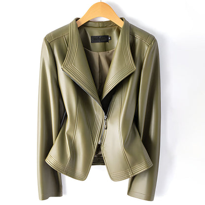 Clarisse Sheepskin Moto Jacket
