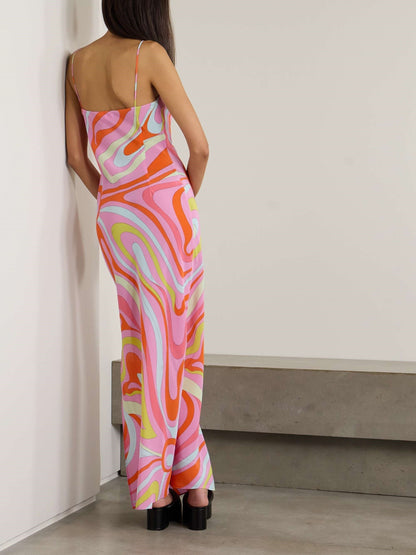 Signature Print Maxi Dress